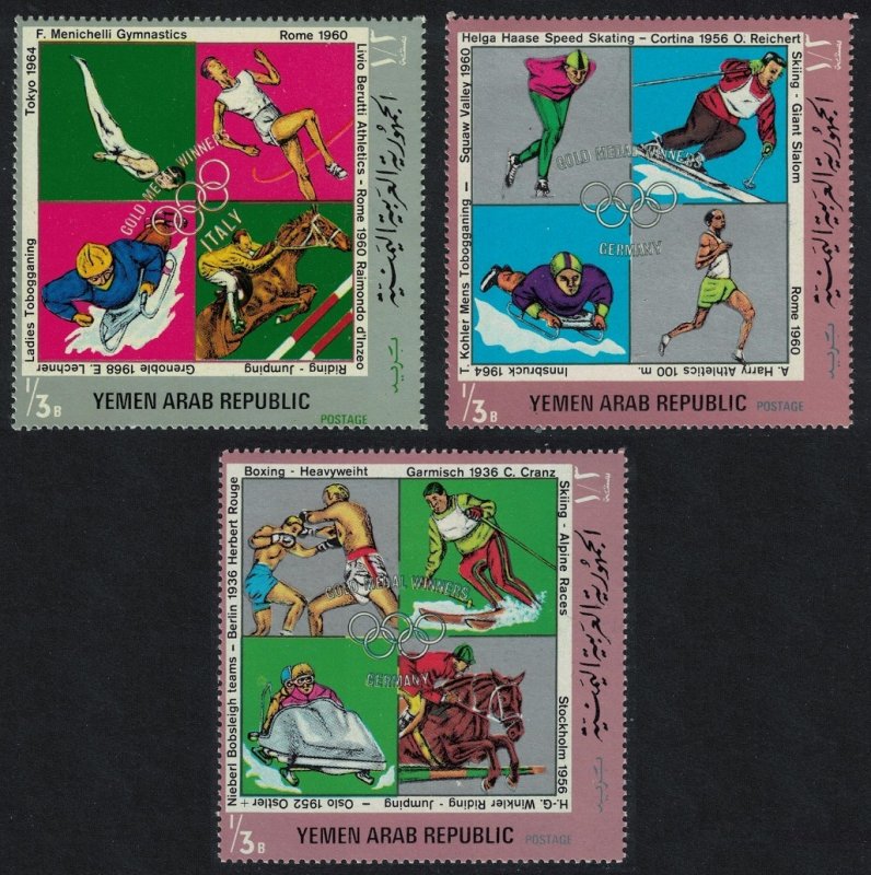 Yemen Olympic Winners 3v 1970 MNH MI#1271=1277