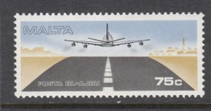 Malta C14 Airplane MNH VF