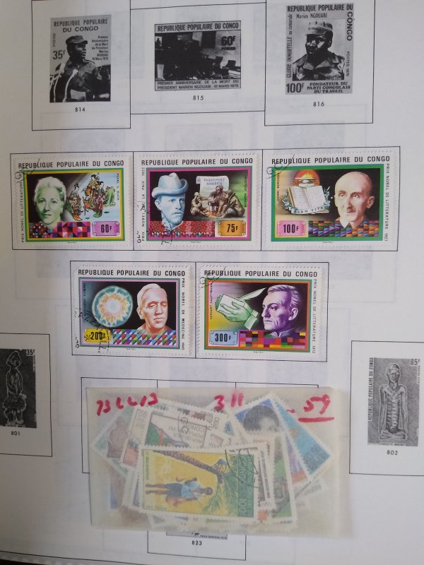 collection on pages Congo Peoples Republic 1978-91 scattered most used CTO NY...