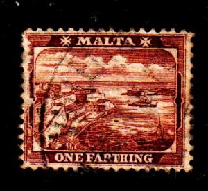 Malta - #191 Valletta Harbor - Used