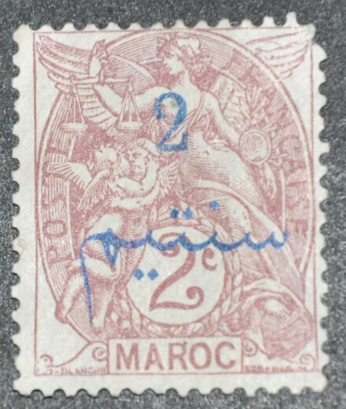 DYNAMITE Stamps: French Morocco Scott #27 – UNUSED