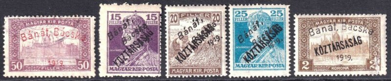 HUNGARY 10N8//10N36 OG H M/M KEY STAMPS $150 SCV MOST SOUND 