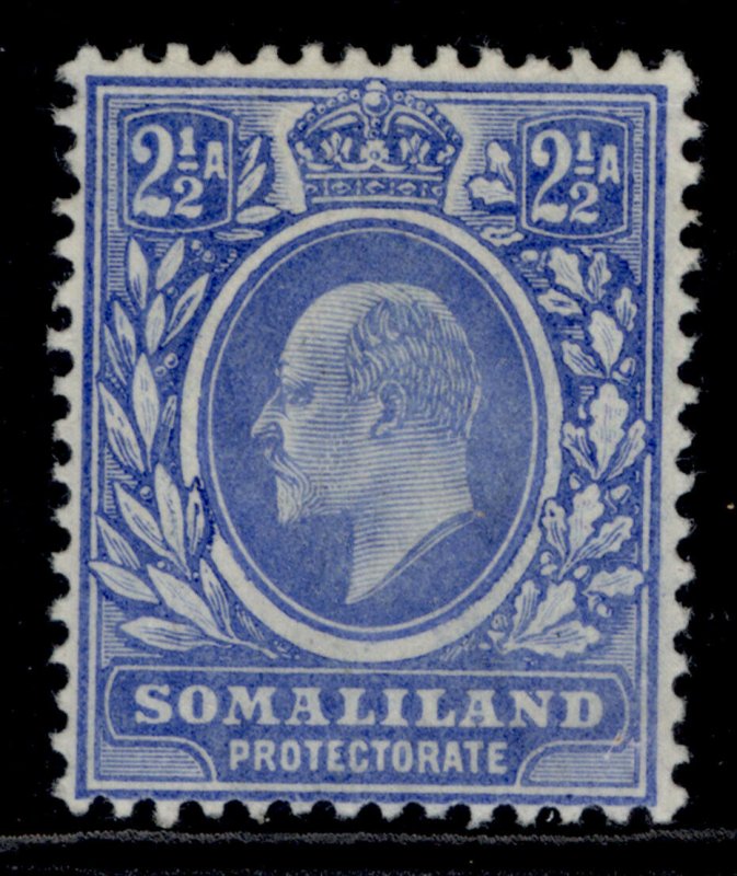 SOMALILAND PROTECTORATE EDVII SG35, 2½a bright blue, M MINT. Cat £11.