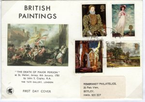 GB QEII FDC *British Paintings* ART First Day Cover 1968{samwells-covers}8b.17