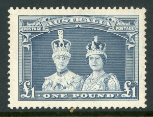 British KGVI 1938 New Zealand 1£ Gray Scott #179 Mint V655