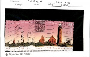 Germany, Postage Stamp, #2345A (10 Ea) Used, 2005 Lighthouse (AC)