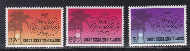 Cocos Islands # 200-202, Christmas, NH, 1/2 Cat.