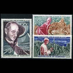 DAHOMEY 1966 - Scott# C39-41 Pope Set of 3 NH