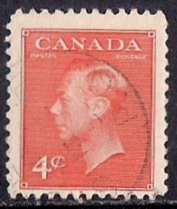 Canada #306 4 cent King George 6 F-VF used