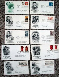 FDC   Lot of 10  Art Craft, CV = $ 13.00      Lot  230821 -05