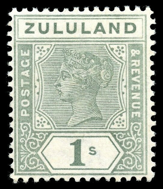 Zululand 1894 QV 1s green very fine mint. SG 25. Sc 20.