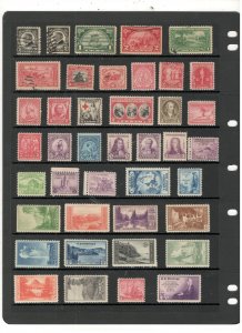 US COLLECTION ON STOCK SHEETS, MINT/USED