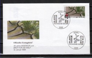 Germany. Scott cat. 1570. Food Program. Drought shown. First Day Cover. ^