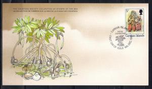 Cayman Is. FDC card Sc 453 Cousteau Soc. Root Oysters L27