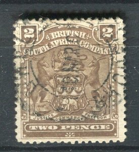 RHODESIA; 1898 early classic Springbok issue fine used 2d. value