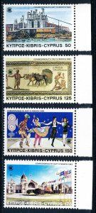 Cyprus #591-594  Set of 4 MNH