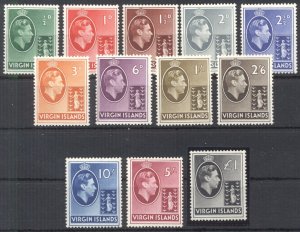 British Virgin Islands 1938 SG 110 - 121** Unmounted Mint MNH VF.