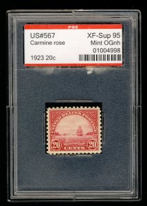 MALACK 567 XF-SUPERB OG NH, w/PSE (GRADED 95, ENCAPS..MORE.. g8620