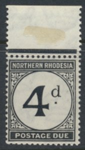 Northern Rhodesia  Postage Due SG D4  SC# J4  MNH   see detail and scans