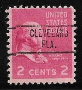FL Precancels: Cleveland 748; Better Type CV $3; 2c 1938 Prexy #806
