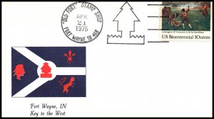 US Old Fort Stamp Shop Fort Wayne,IN 1975 Cover