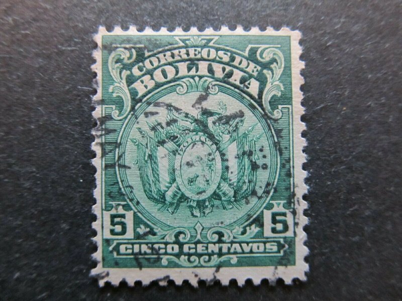 A4P31F57 Bolivia 1919-20 5c Perf 12 used