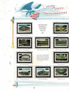 Baseball's Legendary Playing Fields 34c US Postage Singles #3510-19 VF MNH