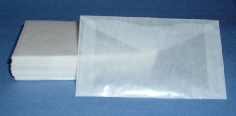Glassine Envelopes #6-3 3/4 X 6 3/4,Lot 50, 00032