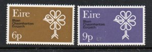 Ireland Sc 277-278 1970 Nature Conservation Year stamp set mint NH