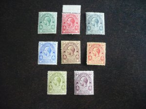 Stamps - Turks & Caicos - Scott# 25-32 - Mint Hinged Part Set of 8 Stamps