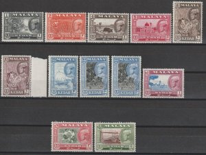 MALAYA/KEDAH 1959/62 SG 104/14 MNH Cat £60