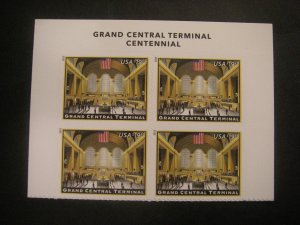 Scott 4739, $19.95 Grand Central Terminal, Top Margin, MNH American Landmarks