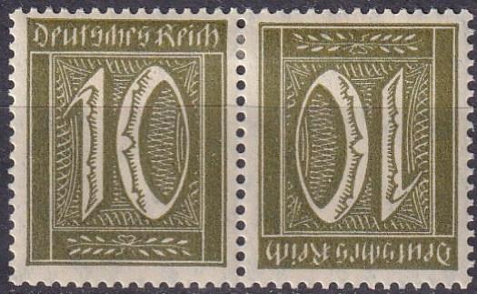 Germany #138a  F-VF Unused Tete-Beche Pair CV $5.50 (A19229)