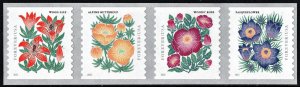 SC#5672-75 (Forever) Mountain Flora Coil Strip of Four (2022) SA