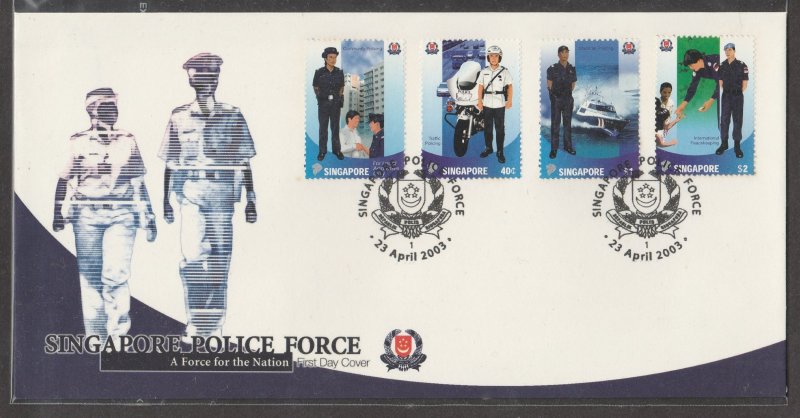 2003 Singapore Police Force FDC SG#1273-1276