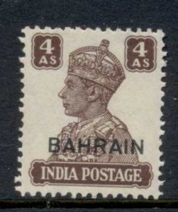 Bahrain 1942-44 KGVI Opt on India 4a MLH