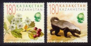 Kazakhstan Sc# 606-7 MNH Flora & Fauna