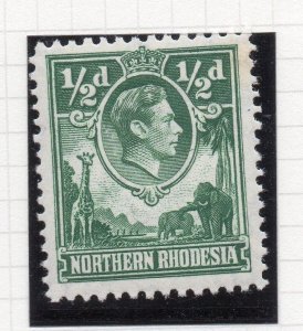 Northern Rhodesia 1940s GVI Early Issue Fine Mint Hinged 1/2d. 117303