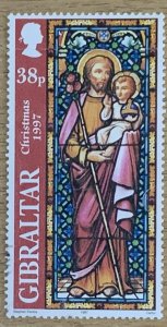 GIBRALTAR 1997 CHRISTMAS 38p SG819 FINE USED