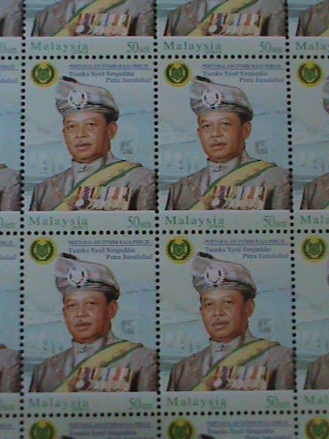 ​MALAYSIA-SC#74-RAJA TUANKU SYED SIRAJUDDIN PUTRA JAMALULLAIL MNH SHEET VF