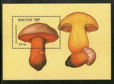 Bhutan 1989 Mushrooms Fungi Plant Sc 728 M/s MNH # 5135