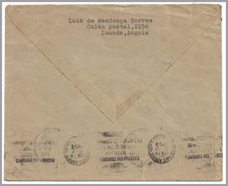 ANGOLA (Portugal) LUANDA/BRITO GODINS Commercial Cvr to Argentina - Religion