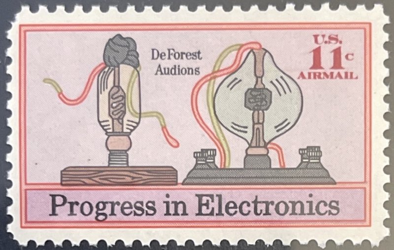 Scott #C86 1973 11¢ Progress in Electronics DeForest Audions MNH OG VF/XF