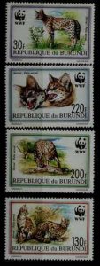 Burundi 681-84 MNH WWF-92 SCV22.75