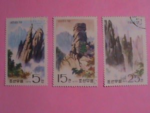 KOREA STAMP: 1973-SC#1137-9 SCENES OF MT. MYOHYANG : CTO- NH SET. VERY RARE