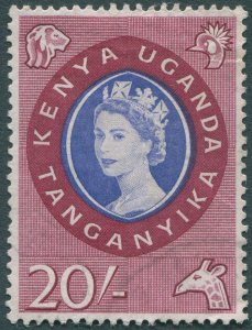 Kenya Uganda & Tanganyika 1960 20s violet-blue & lake SG198 used