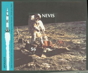 Nevis #590  Souvenir Sheet (Space)