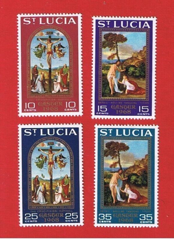 St. Lucia  #231-234    MNH OG    Easter     Free S/H