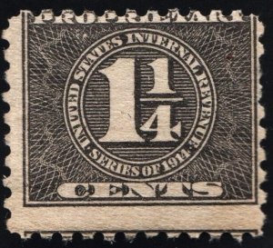 RB50 1¼¢ Proprietary Stamp (1914) MNH