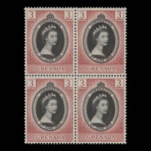 Grenada 1953 (MNH) 3c Coronation block ...